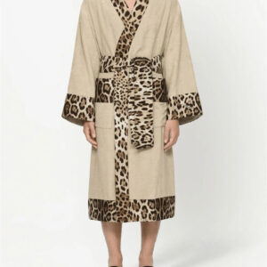 Dolce & Gabbana Cotton Terry Bathrobe - Ecru 04