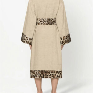 Dolce & Gabbana Cotton Terry Bathrobe - Ecru 05