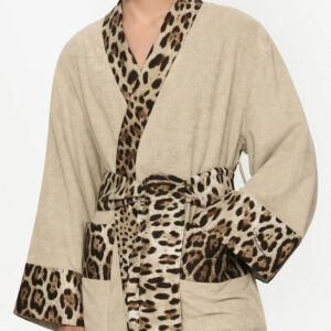 Dolce & Gabbana Cotton Terry Bathrobe - Ecru 06
